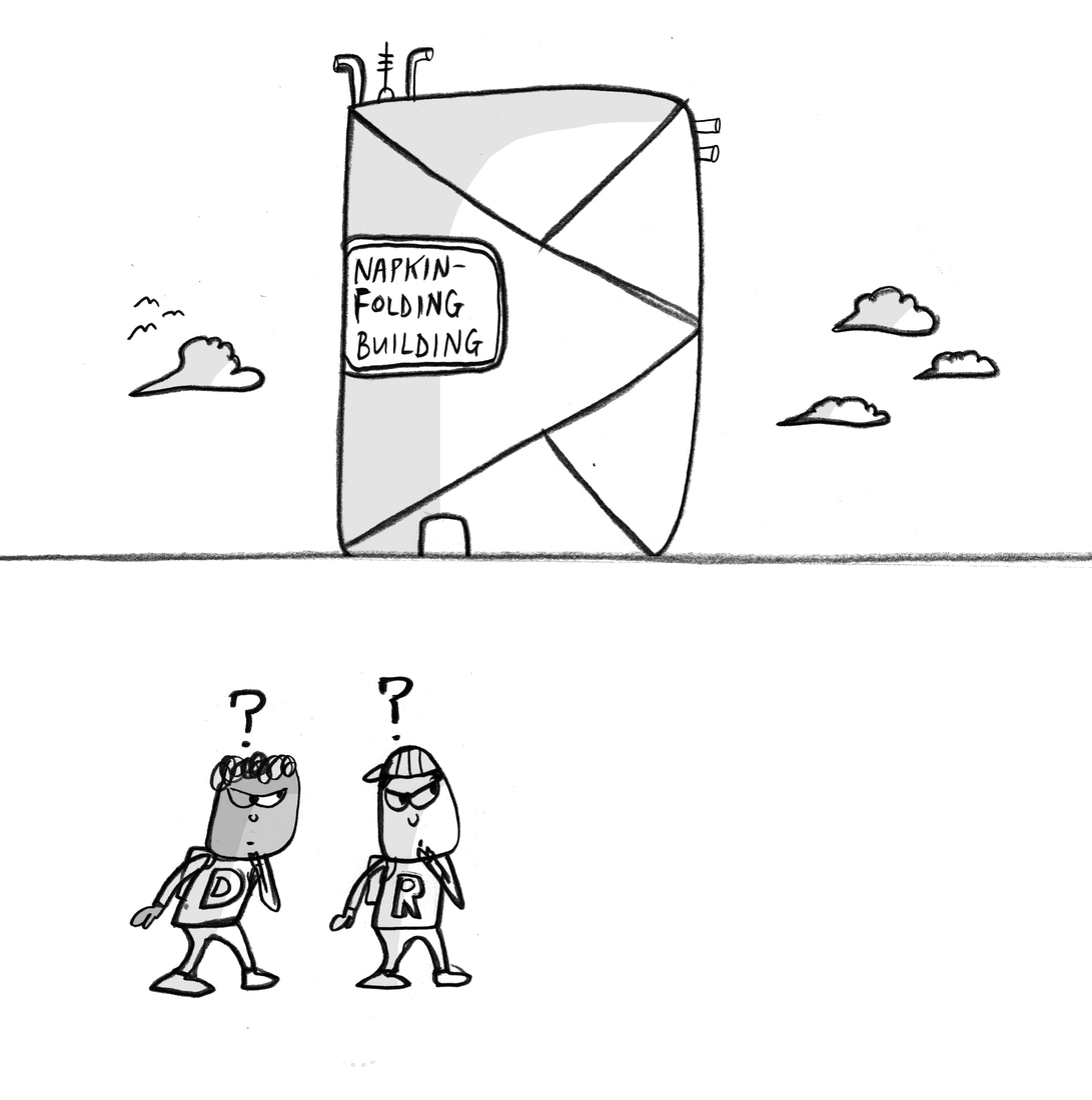 Napkin-Folding Building